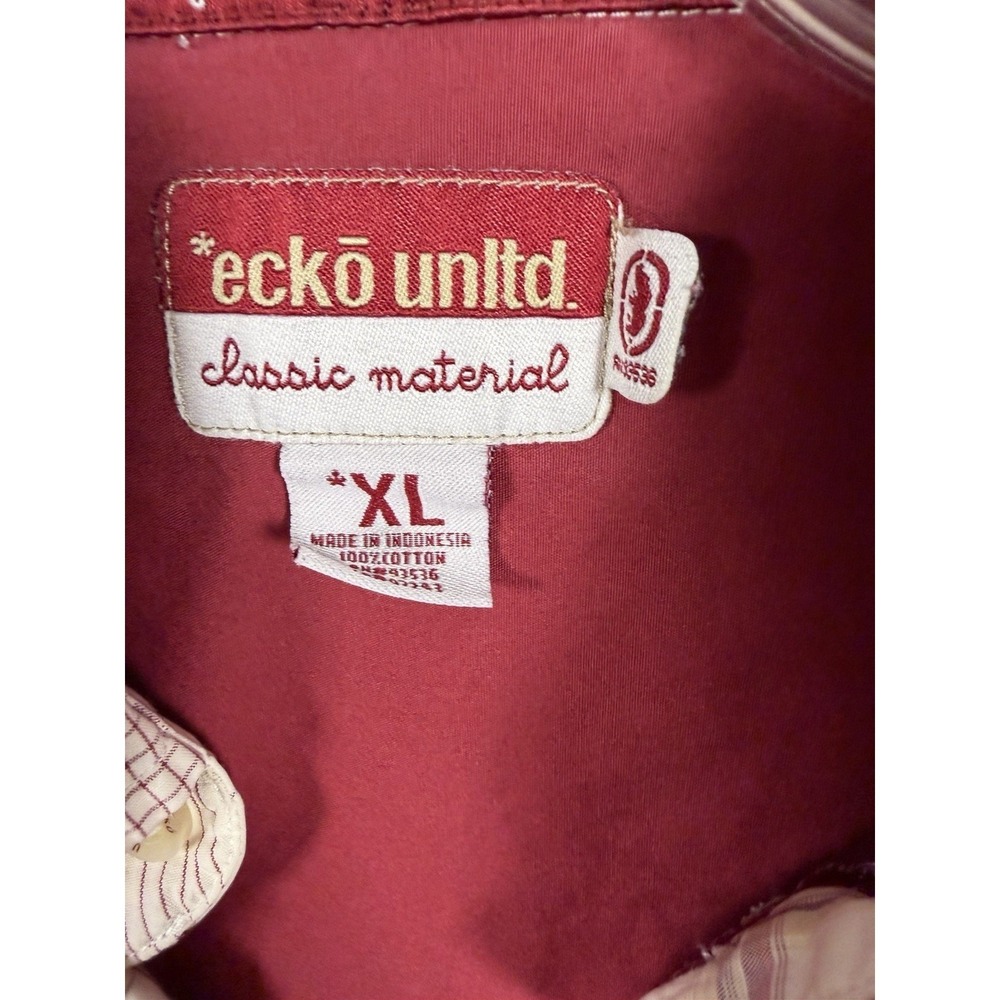 Ecko Unltd Mens XL Shirt Short Sleeve Button Up Plaid - Picture 7 of 10